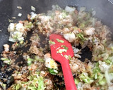 白菜と鮭フレークの簡単炒飯作り方4写真