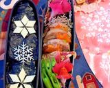雪の結晶★海苔弁当 簡単 可愛い デコ弁作り方3写真