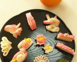 かまぼこの飾り切り(紅白蒲鉾)作り方1写真