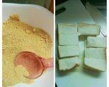食パンで☆きなこ揚げパン☆簡単作り方1写真