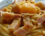 パスタで簡単担々麺風☆カルボナーラ♪作り方4写真