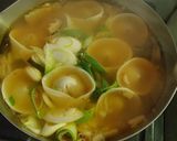 天栄赤ねぎとヤーコン水餃子☆キムチスープ作り方11写真