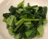 海老とチンゲン菜の、にんにく青菜炒め！作り方9写真