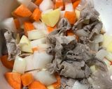 豚肉のカレーミルクスープ作り方3写真
