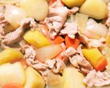 白いさつまいも(シモン)の絶品肉じゃが作り方3写真