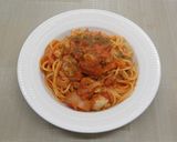 鶏肉とトマトのスパゲッティ作り方8写真