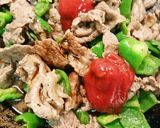 牛肉とピーマンのウスターケチャップ炒め作り方3写真