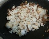 ふわふわメレンゲのガーリックライスTKG作り方4写真
