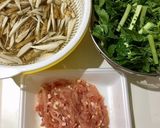 大根の葉とごぼうの肉入りきんぴら作り方1写真