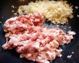 芽キャベツのガーリックベーコン炒め作り方5写真