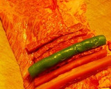 いんげんと人参の牛肉の華巻き　おせち料理作り方4写真