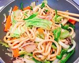簡単！酒粕入り焼うどん作り方6写真