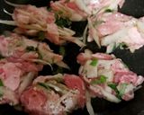 豚肉こまとゴボウの塩焼き作り方5写真