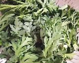 大量消費！土鍋で！春菊と長ねぎのすき煮作り方4写真