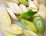 大量消費！土鍋で！春菊と長ねぎのすき煮作り方3写真