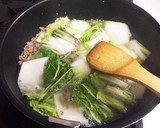 白菜と豚ひき肉のトロトロ中華炒め♪作り方4写真