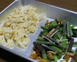 土鍋で炊く山菜とお揚げの炊き込みご飯作り方1写真