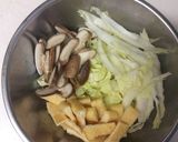 白菜と油揚げのお味噌汁作り方2写真