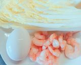 簡単!白菜と小エビの中華風 卵あんかけ作り方1写真