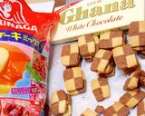 ホワイトチョコレートの紅白市松クッキー作り方14写真
