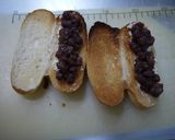 小倉＆マーガリンサンド。作り方1写真