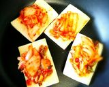 5分。ダイエットに高野豆腐キムチピザ作り方5写真