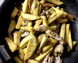 さつまいもの豚肉炒め作り方5写真