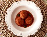 チーズ入りミートボールのトマトソース煮作り方16写真