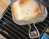 シンプル☆チーズとハムのホットサンド作り方8写真