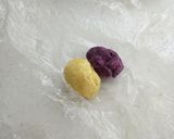 甘納豆とお芋の茶巾 簡単 おせち 和菓子作り方5写真
