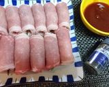 【大葉とチーズの豚ロール・BBQソース】作り方4写真