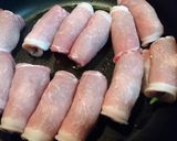 【大葉とチーズの豚ロール・BBQソース】作り方5写真