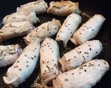 【大葉とチーズの豚ロール・BBQソース】作り方8写真