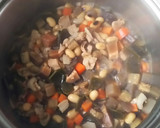 大豆と根菜の炊きおこわ作り方1写真