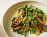 牛肉のスパイシーパクチー作り方4写真