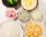 ブルーチーズとりんごのリゾット作り方2写真