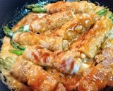 【大葉とチーズの豚ロール・BBQソース】作り方17写真