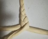 Xmasに「三つ編みリースパン」作り方12写真