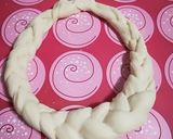 Xmasに「三つ編みリースパン」作り方13写真