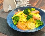 ブロッコリーとキャベツの和風パスタ作り方7写真