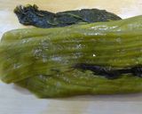 博多のニューカマー高菜葉元いため。作り方1写真