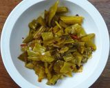 博多のニューカマー高菜葉元いため。作り方5写真