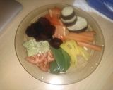 グリーンソースと温野菜作り方1写真