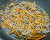 簡単！牛肉と人参のわさび醤油炒め作り方4写真