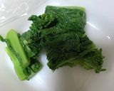 菜の花としめじのミルクスープ作り方1写真