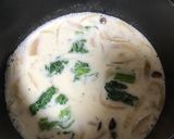菜の花としめじのミルクスープ作り方7写真