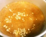 エノキと溶き卵の味噌汁(合わせ味噌)作り方4写真