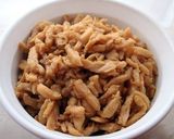 ぱぱっと常備菜♪細切り鶏肉の甘辛生姜煮作り方5写真