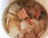 ☆鮭と大根の味噌汁☆作り方3写真