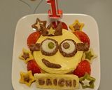 1歳バースデー☆ミニオンプレート作り方6写真